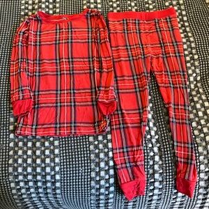 Little Sleepies Red Plaid Pjs